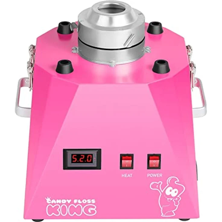 Royal Catering RCZK-1030-W-R Zuckerwattemaschine Profi Zuckerwatte Automat (1030 W, 1 Portion / 30 s, Ø 52 cm) Rosa – Bild 2