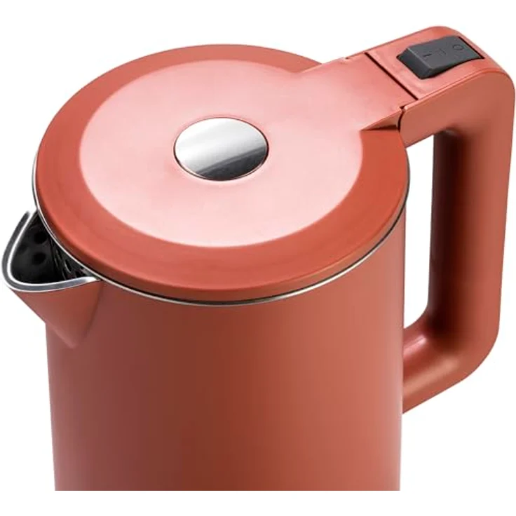 Tognana Iridea, kabelloser Wasserkocher 1,7 l mit LED-Anzeige, Kunststoff-Edelstahl, rot – Bild 5