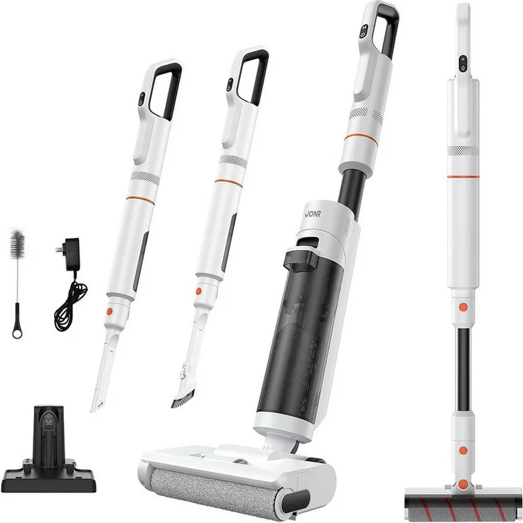 JONR ED20 PRO Nass-Trocken-Akkusauger, 4-in-1 mit 17000 Pa Saugkraft, Selbstreinigung und automatische Trocknung, 180° Flachlegen-Funktion