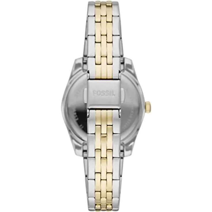 Fossil Damenuhr Scarlette Mini, Quarzwerk, 32mm Silbernes Edelstahlgehäuse mit Edelstahlarmband, ES4949 – Bild 2