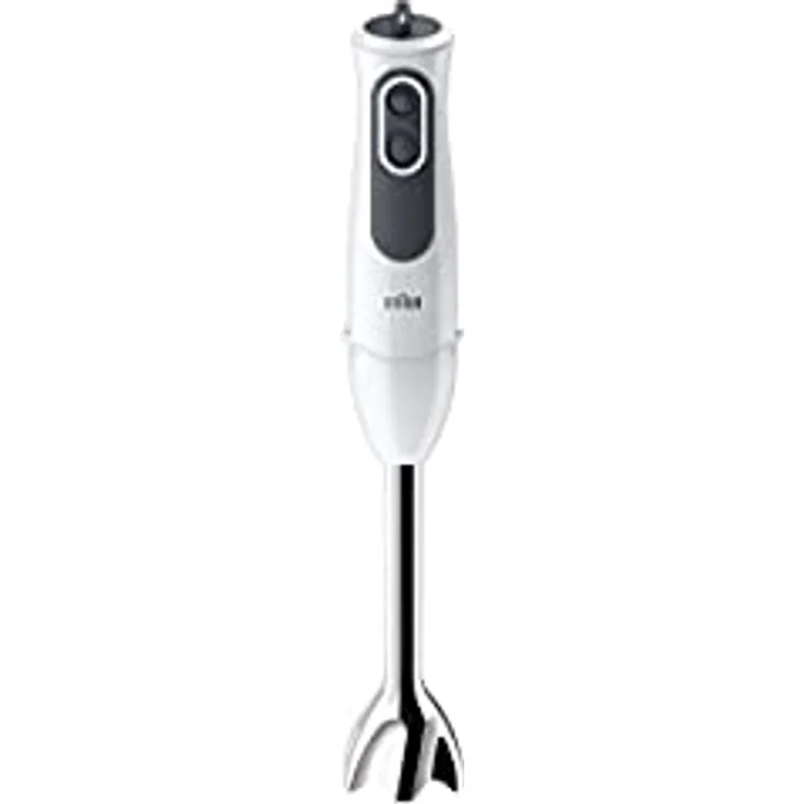 Braun MQ 3105B MultiQuick 3 Vario Stabmixer, 750W, EasyClick, POWERBell Plus, inkl. Doppel-Schneebesen, Mixbehälter, Kunststoff, weiß – Bild 2