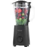 Petra PT5531MBLKVDE Glas Standmixer - BPA Frei 1.5L Krug-Mixer, 600W Smoothie Maker, Edelstahlklinge