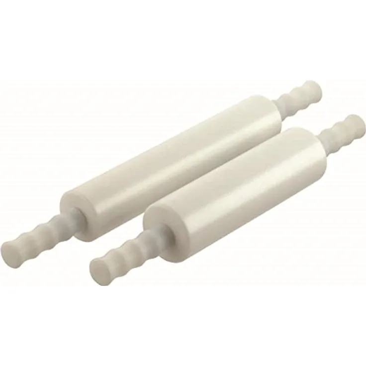 Teigrolle Rollholz Wellholz Vollkunststoff (PE) Edelstahlwelle 30 cm ø 8 cm 2,0 kg Profiqualität