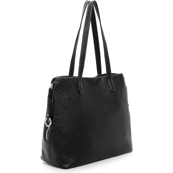 SURI FREY Shopper SFY Debby, uni Design in Weiß mit Druckknopf und Reißverschlussfächern, vegan – Bild 5