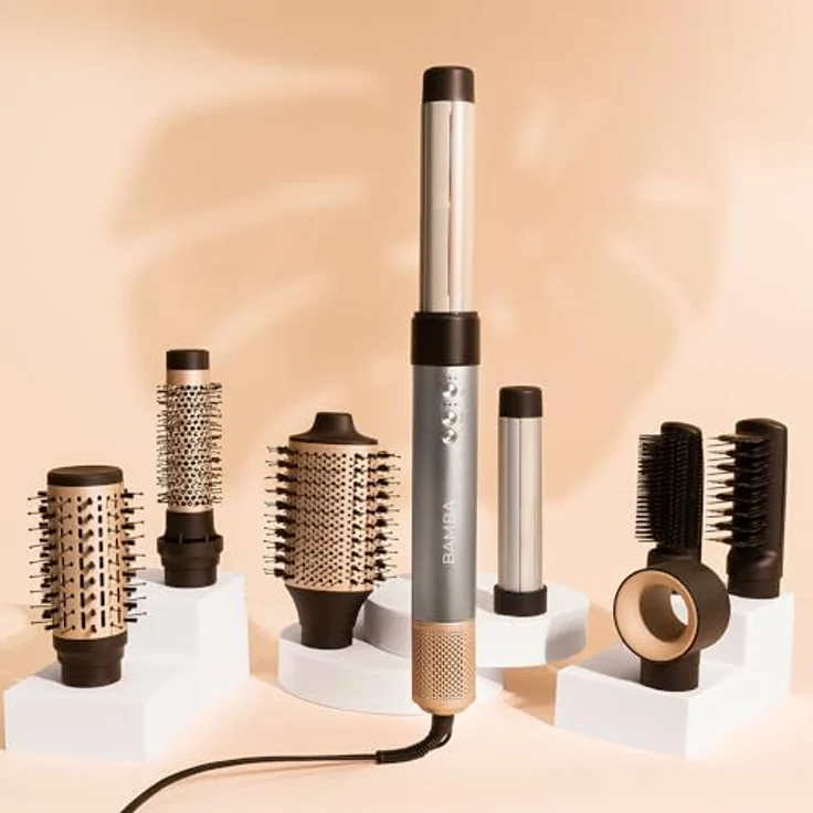 Cecotec CeramicCare AirGlam, Multifunktions-Haartrockner und Styler mit 1400W, Coanda-Technologie, 3 Geschwindigkeiten, 3 Temperaturen, 8 Keramikkopfaufsätzen, Aluminium – Bild 2