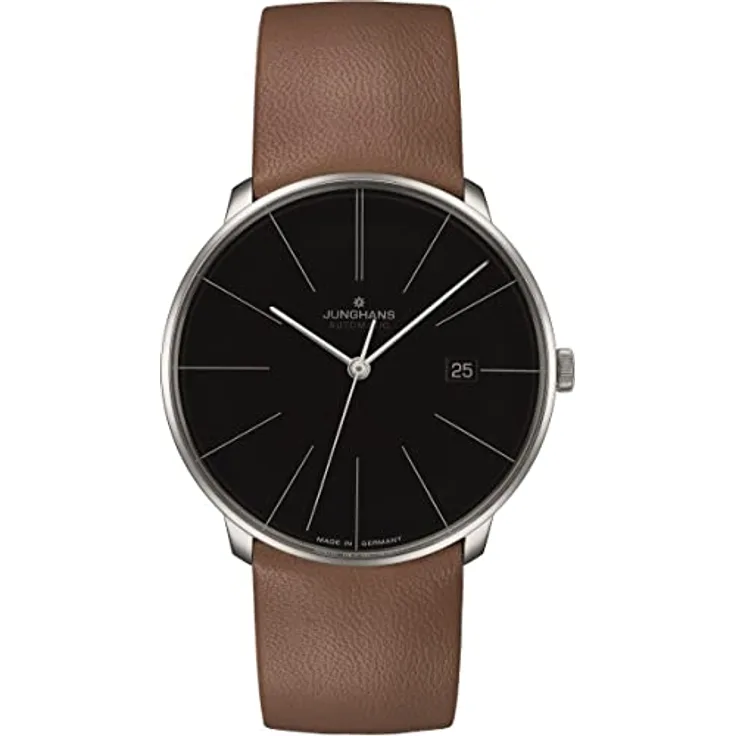 JUNGHANS Automatik Herrenuhr Meister Fein Braun/Schwarz 027/4154.00