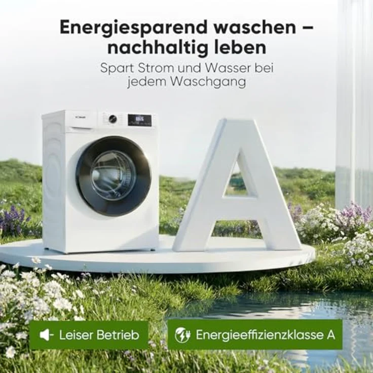Bomann® WA 7175.1 Waschmaschine 7kg, Invertermotor, max. 1400 U/min, 15 Programme, LED-Display, weiß – Bild 4