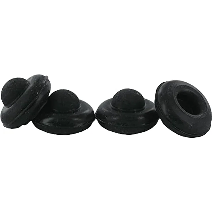 Whirlpool Ersatzteil Gummi Halterung Grillrost (x 4) für Backofen und Küchenherd, kompatibel mit Ignis, Bauknecht, Ariston, Hotpoint, Indesit, Ikea, Kitchenaid