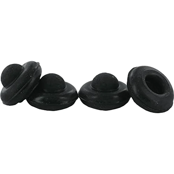 Whirlpool Ersatzteil Gummi Halterung Grillrost (x 4) für Backofen und Küchenherd, kompatibel mit Ignis, Bauknecht, Ariston, Hotpoint, Indesit, Ikea, Kitchenaid – Bild 1