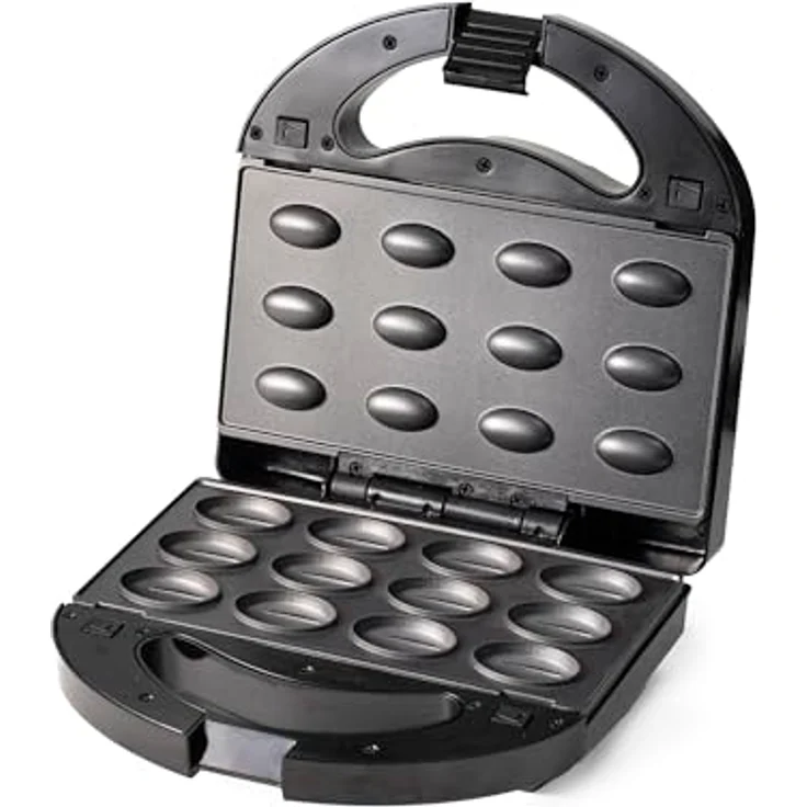CAMRY Multifunktionsgerät 3 in 1 Sandwichmaker, Sandwichtoaster, Kontaktgrill, Oreschki Maker, Nussmaker, Nuss Keksen, 1000W, Antihaftbeschichtung (Schwarz) – Bild 5