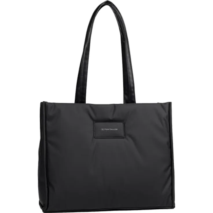 Tom Tailor Patti Shopper Tasche, 37 cm, schwarz, aus 100% Polyurethan, 13.5 cm x 29.5 cm