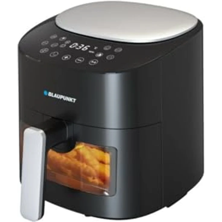 Blaupunkt Fritteuse ohne Öl, AGDBLEC008, Schwarz, Silber, 1300 W, 3,7 l – Bild 1