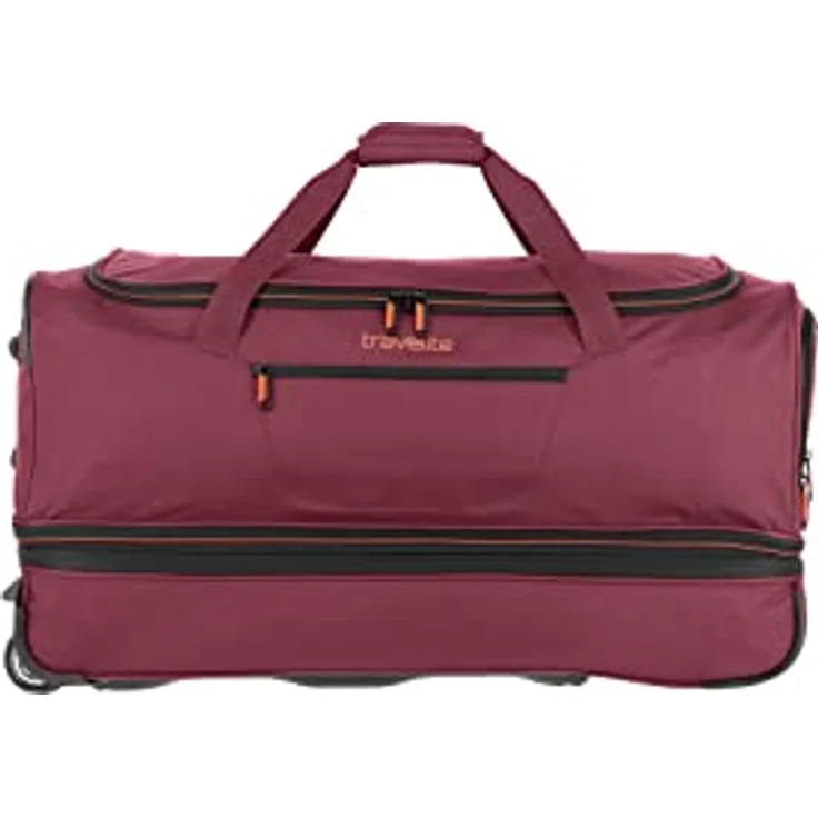 travelite 2-Rad Trolley Reisetasche Gr. L mit Dehnfalte, Gepäck Serie BASICS: Weichgepäck Reisetasche mit Rollen mit extra Volumen, 70 cm, 98 Liter (erweiterbar auf 119 Liter) – Bild 2