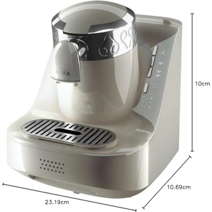 Arzum Okka OK002-W Kaffeemaschine, Plastic, Weiß Chrom – Bild 5