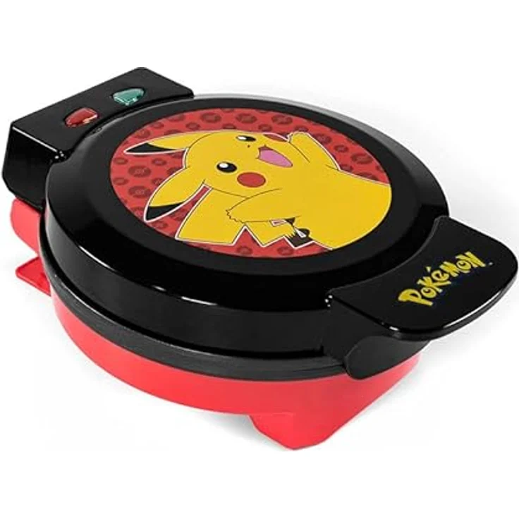 Uncanny Brands Pokemon Pikachu Waffeleisen, mit Pikachu-Motiv für kreative Waffeln – Bild 1