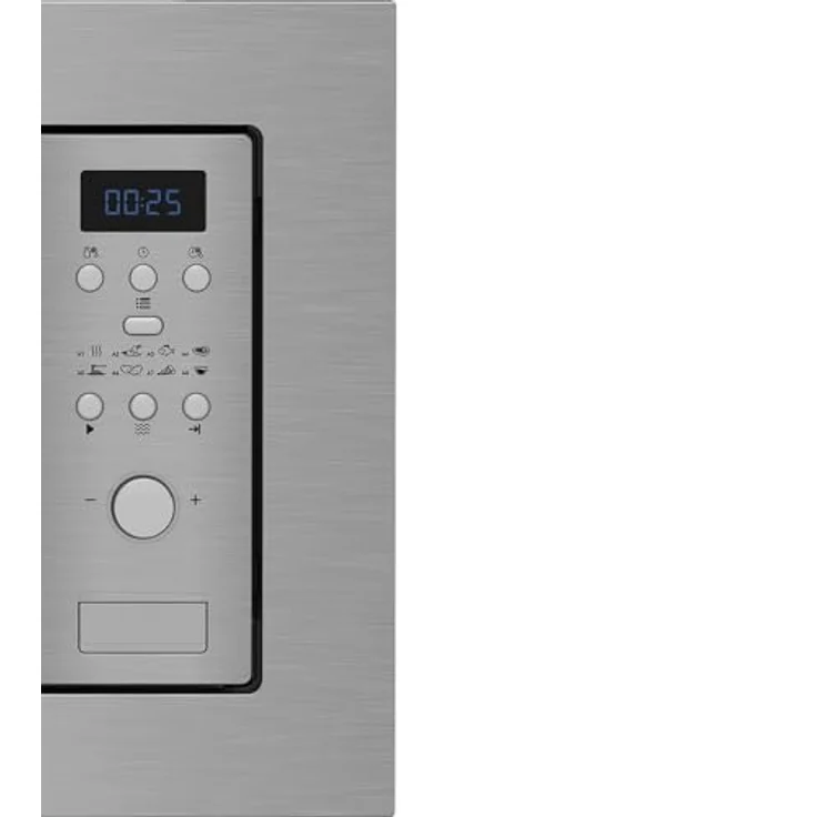 Beko BMOB 17131 X Mikrowelle, Einbaugerät, 700W, 5 Leistungsstufen, Garraum 17 Liter, Timer, Schnellstart, 8 Automatikprogramme, silber – Bild 5