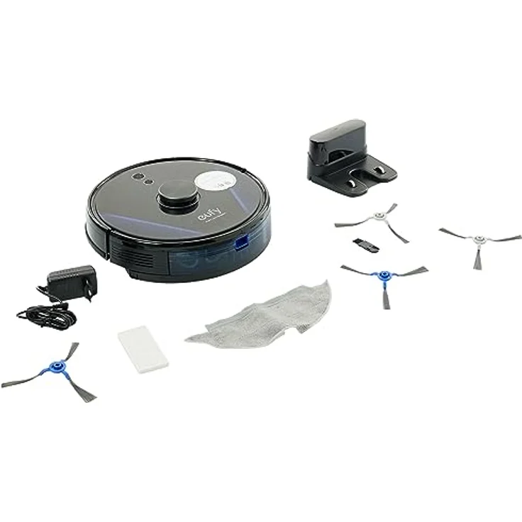 Eufy Clean LR30 Hybrid Saugroboter mit Wischfunktion, 145 min Akkubetrieb, 3000 Pa Saugleistung, iPath Lasernavigation, schwarz – Bild 4