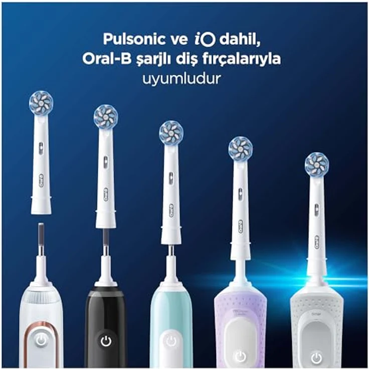 Oral-B Pro Sensitive Clean Aufsteckbürsten, X-förmige & extra weiche Borsten für sanftes Bürsten und Plaque-Entfernung, 6 Stück, weiß – Bild 5
