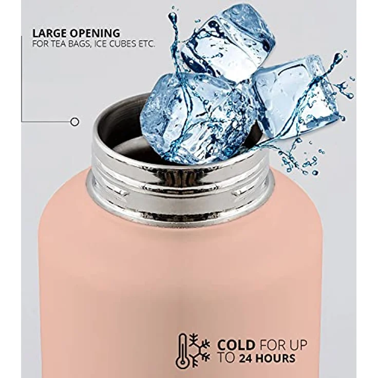 Design Letters Trinkflasche-Isolier Flasche HOT (Nude) 500ml. – Bild 5