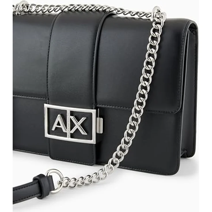 ARMANI EXCHANGE Umhängetasche Jodie, Polyester mit verstellbarem Trageriemen und Reißverschlussfächern, schwarz – Bild 5