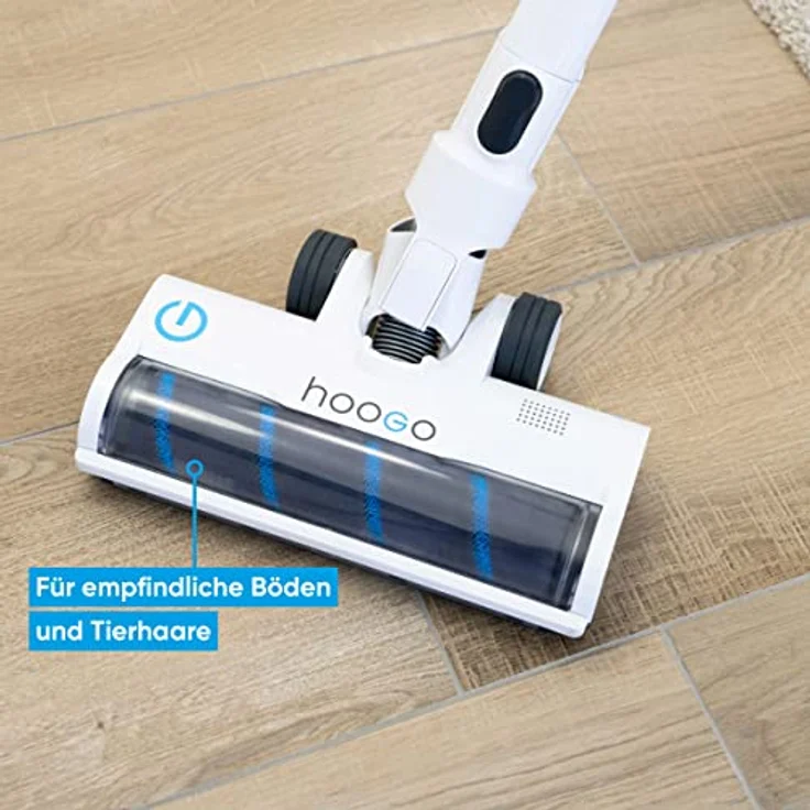HOOGO® S4 Bürstenrolle Soft für empfindliche Böden und Haare - Zubehör für Stielsauger - Ersatzteile Akku-Staubsauger, extraweich – Bild 2