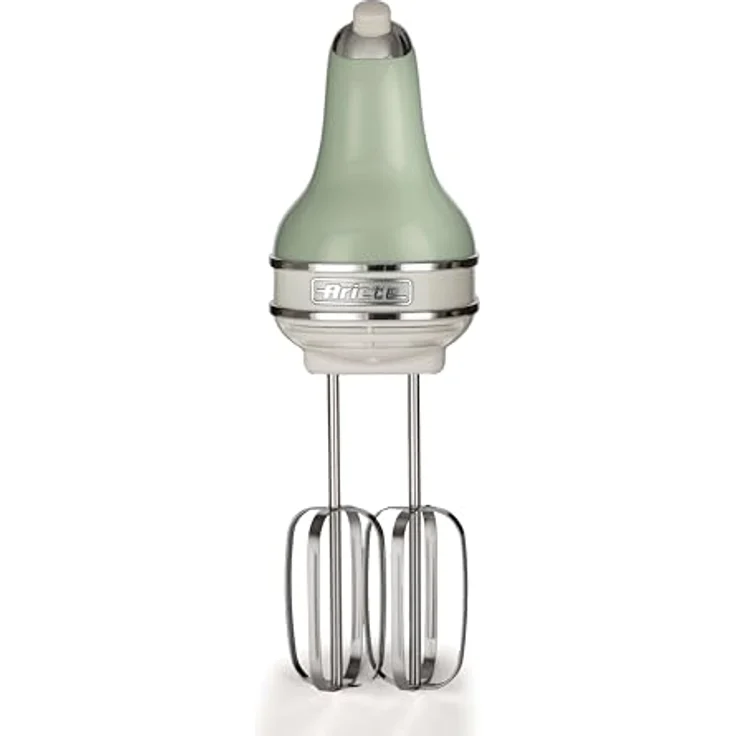 Ariete Vintage, Multifunktions-Handmixer 1548, 5 Geschwindigkeiten, Turbo-Funktion, 2 Edelstahlrührbesen, 450W, Grün – Bild 3