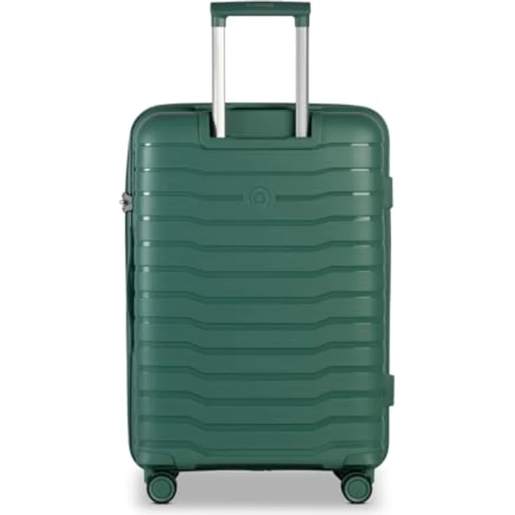 Worldpack Portland Kofferset 3-teilig, 4 Rollen, 100% Polypropylen, graugrün, Maße: 52 cm x 29 cm x 72 cm – Bild 4