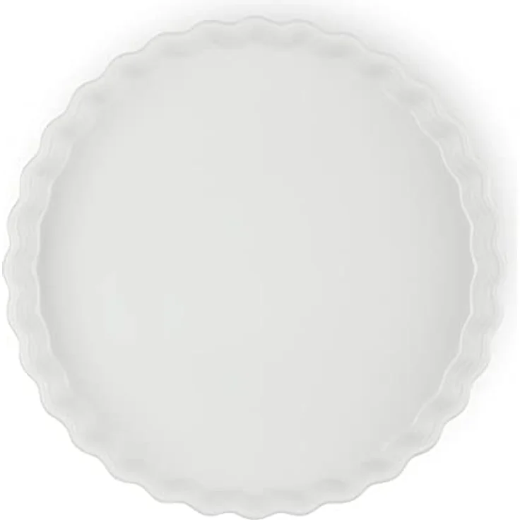 LE CREUSET Tarteform aus Steinzeug, 28 cm, 2.1 Liter, Meringue, ideal für Torten und Quiches, spülmaschinengeeignet, temperaturbeständig bis 260°C – Bild 4