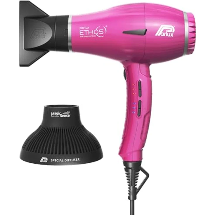 Parlux Ethos fuchsia Haartrockner mit Magic Sense Diffusor – Bild 1