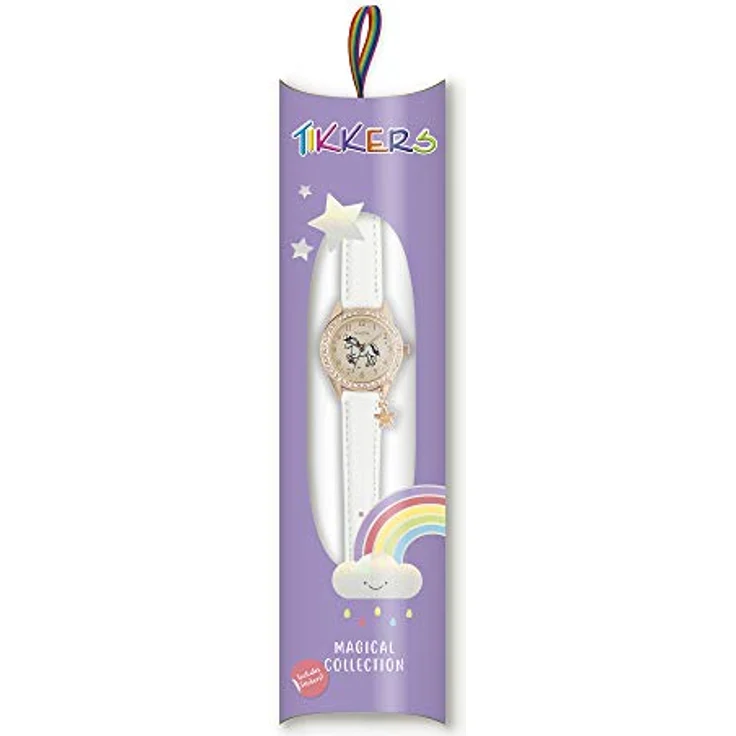Tikkers Quarzuhr Tikkers Kid's Fashion Watch, funkelnde Kristall-Akzente, farbenfrohes Design, Set – Bild 4