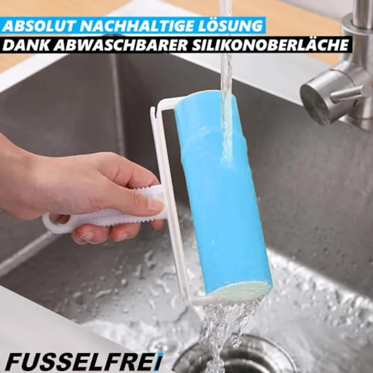 MAVURA Fusselroller FUSSELFREI wiederverwendbarer Fusselentferner Tierhaarentferner waschbar Flaumentferner abwaschbar - Preisvergleich – Bild 5
