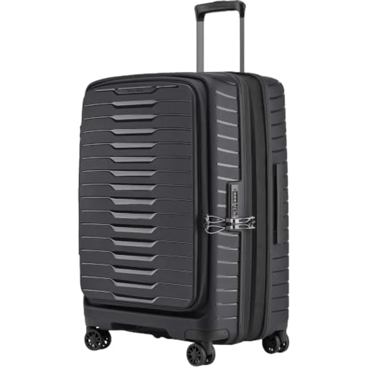 Stratic Novium 4 Rollen Trolley M 65.5 cm, Dehnfalte, schwarz, 100% Polypropylen – Bild 2