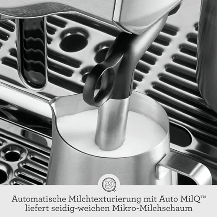 Sage The Oracle Touch SES990BST4EEU Espressomaschine mit integriertem Mahlwerk, Edelstahl Schwarz – Bild 5