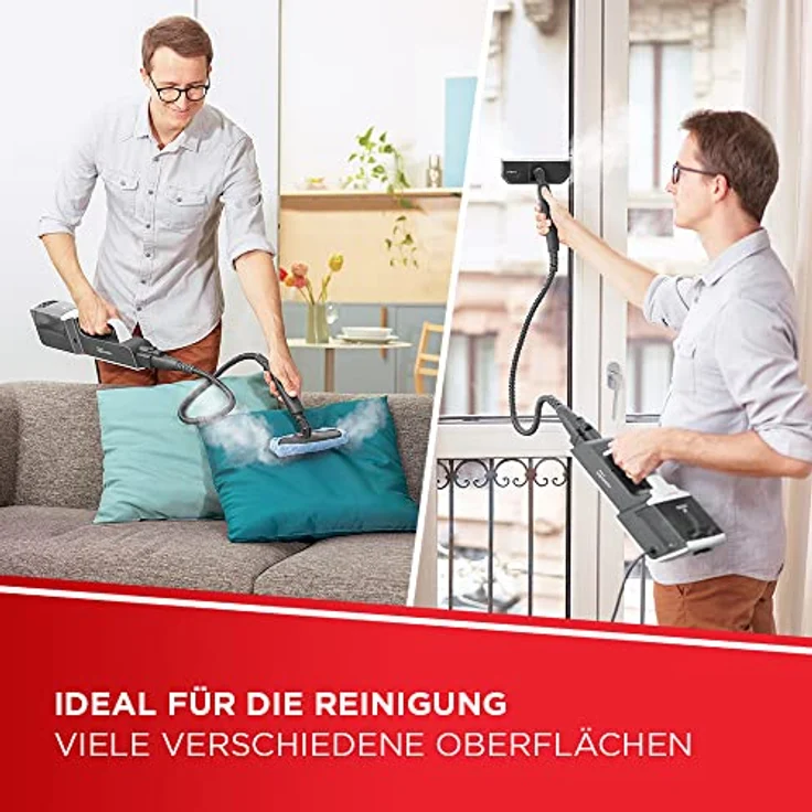 Polti SV650_Style Upright Dampfreiniger, rot-weiß – Bild 8