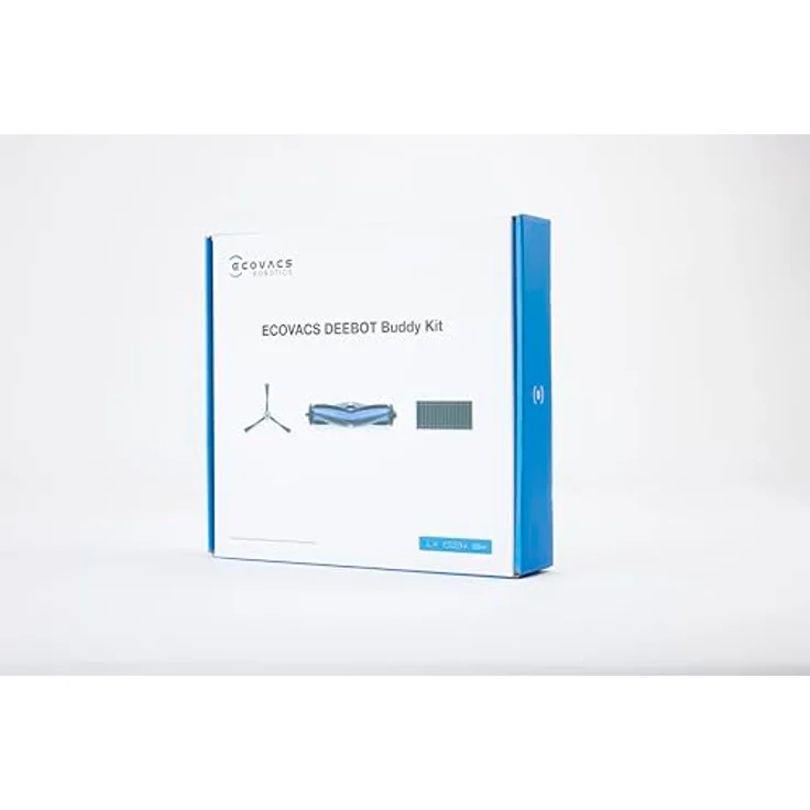 ECOVACS DEEBOT X8 Standard-Servicekit, Ersatzset mit Gummihauptbürste, weißen Seitenbürsten und antibakteriellen Feinstaubfiltern, DKT060175 – Bild 4