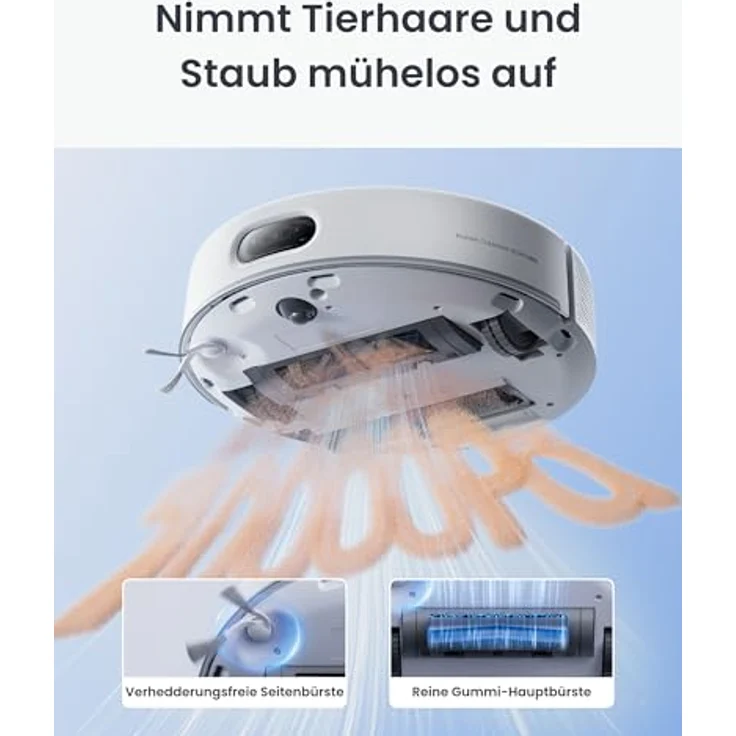 SwitchBot S20 Saugroboter, 10.000 Pa Saugkraft, AI Hindernisvermeidung, automatische Wischreinigung und Trocknung, kompatibel mit Matter und Apple Home – Bild 4