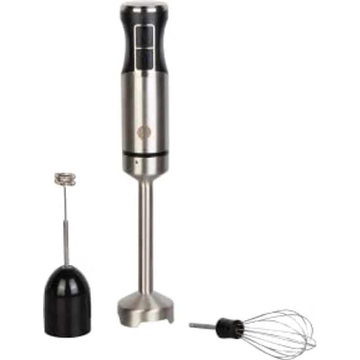 MasterChef Stabmixer Edelstahl 3 in 1, Pürierstab mit Elektrische Schneebesen & Hand Milchaufschäumer, Hand Blender mit 2 Geschwindigkeitsstufen, Zauberstab Küchengerät, Spülmaschinenfest, 600w – Bild 1