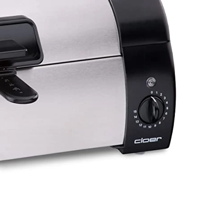 Cloer 3080 Brötchenbäcker zum Aufbacken von Brötchen, Kuchen oder Hefeteilchen 570 W, mattiertes Edelstahlgehäuse – Bild 3