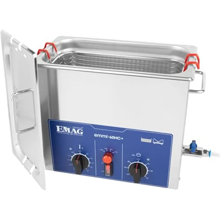 Emag Emmi 60HC Plus Ultraschallreiniger, 240W, 6.7L mit Heizung und Edelstahlgehäuse – Bild 7
