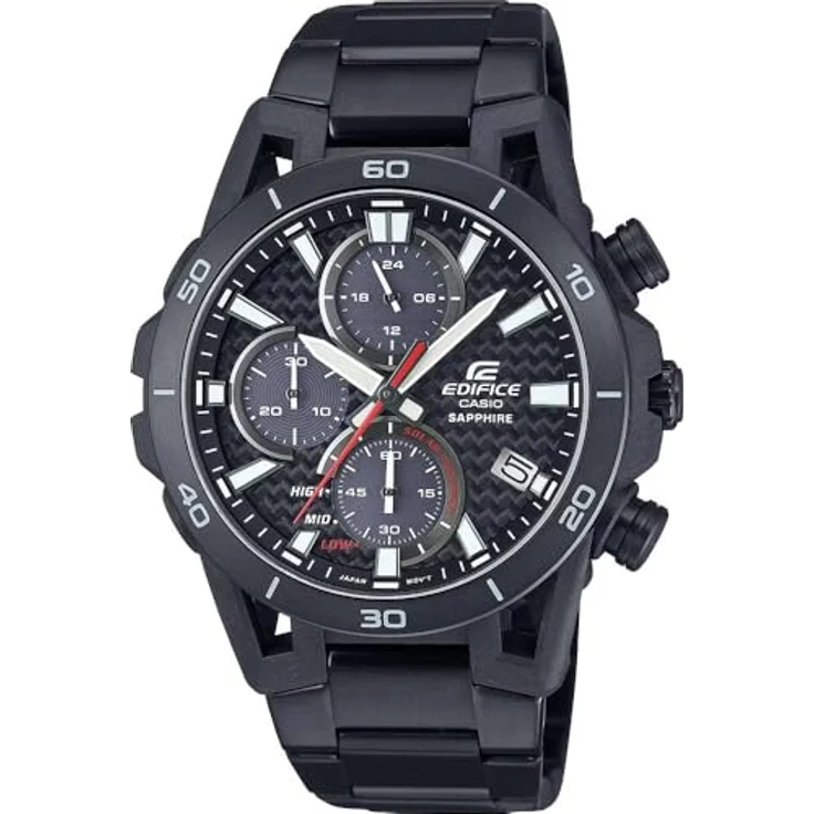 Casio Watch EFS-S640DC-1AVUEF, Solarbetriebene Chronograph-Uhr, Schwarz – Bild 1