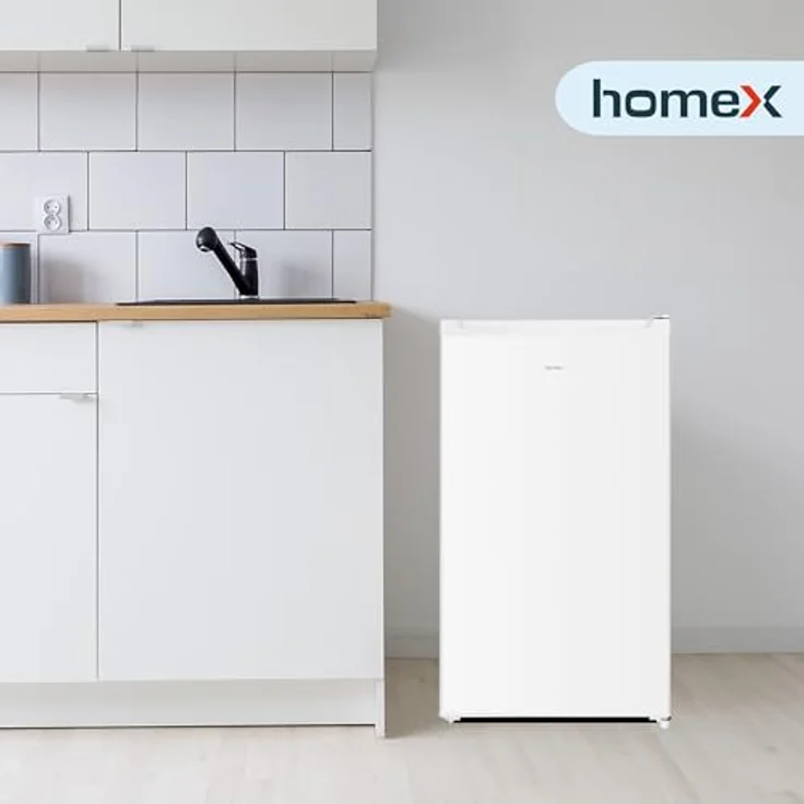 homeX CS1016-W Kühlschrank ohne Gefrierfach, 88L Vollraumkühlschrank freistehend, weiß, leise mit LED-Beleuchtung und verstellbaren Ablagen – Bild 8