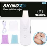 MAVURA Elektrische Gesichtsreinigungsbürste SKINOX Ultraschall Gesichtsreiniger Porenreiniger, Hautreiniger Gesichtshautreiniger, Weiß