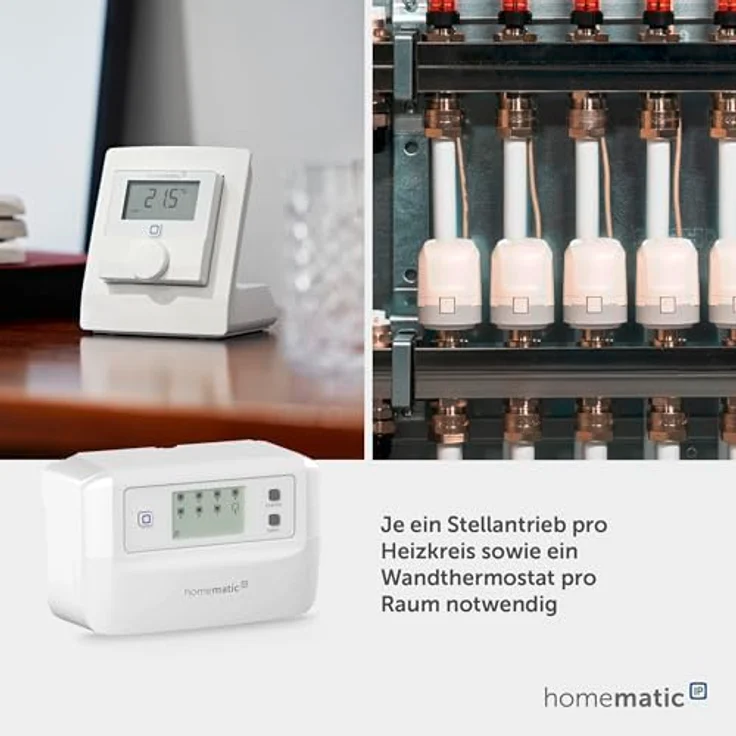 HomeMatic IP Fußbodenheizungscontroller 8 Kanäle, motorisch, digitale Steuerung mit App-Funktion, energiesparend, 161656A0 – Bild 6