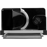 Ritter icaro 5 Klappbarer elektrischer Allesschneider & Brotschneidemaschine aus Metall mit ECO-Motor, Made in Germany, Schwarz