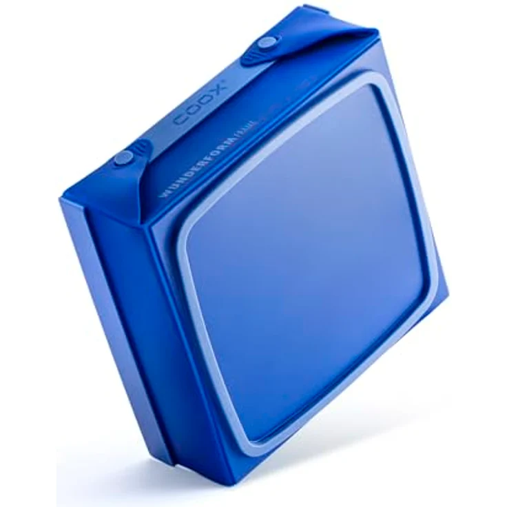 coox WUNDERFORM Frame SQ, faltbare Silikon-Auflaufform mit Metallverstärkung, 2,2 Liter, spülmaschinenfest, 19,5 x 18 x 7 cm – Bild 4