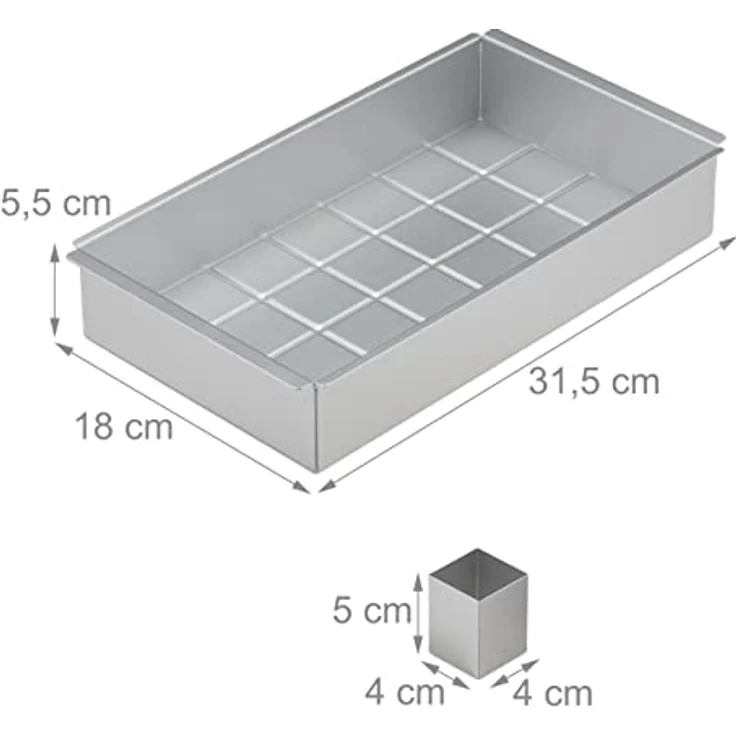 Relaxdays Backform Zahlen & Buchstaben, Aluminium, verstellbare Kuchenform, BxT: 31,5 x 18 cm, Zahlenbackform, silber – Bild 4