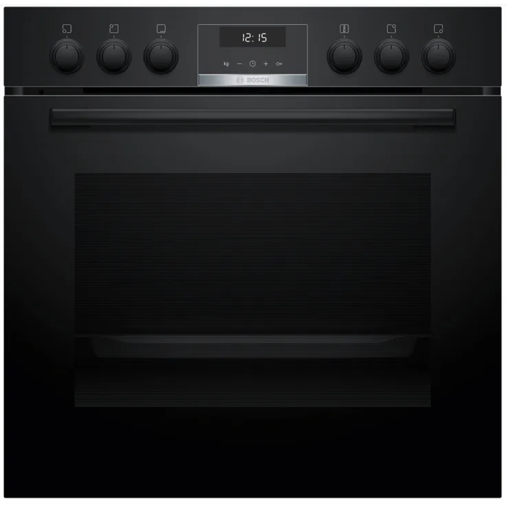 Bosch HEG517BB4 Einbau-Herd, 60 x 60 cm, Schwarz, 3D-Heißluft für perfekte Back- und Bratergebnisse