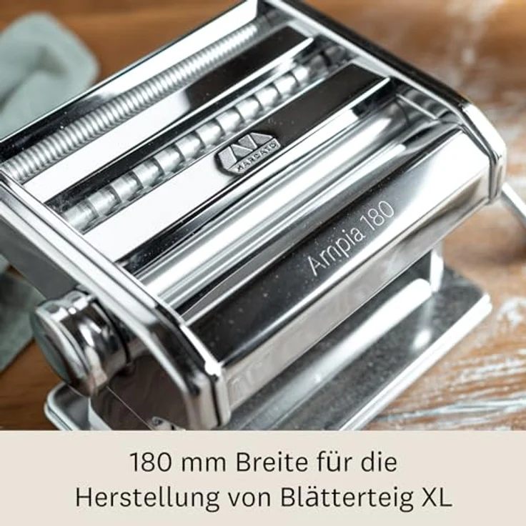 Marcato 180C Ampia Compact Nudelmaschine, Stahl, Grau – Bild 6