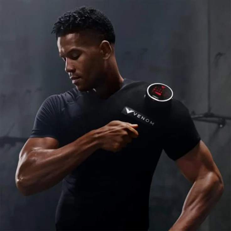 Hyperice Venom, Massagegerät mit Wärme- und Vibrationstechnologie für Schulter und Knie, schwarz – Bild 7
