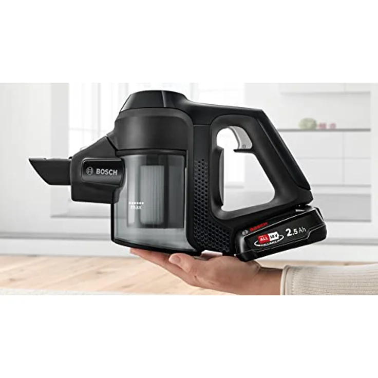 Bosch BBS611BSC Unlimited Serie 6 Handstaubsauger, 35 min Akkubetrieb, Akkuwechsel-Option – Bild 3